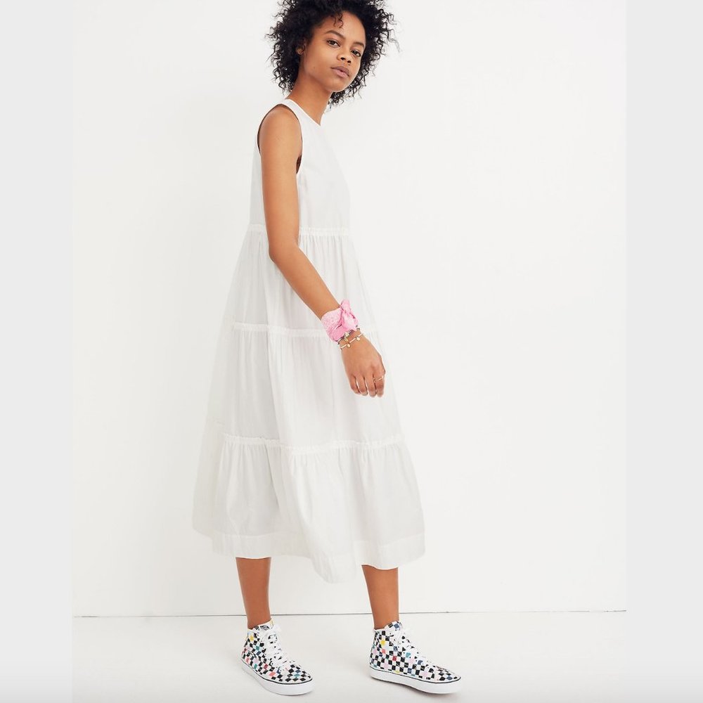 NWOT Madewell Cattail Tiered Dress